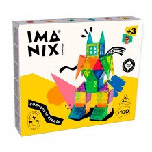 Juego Construcción Magnético Imanix 100 Piezas