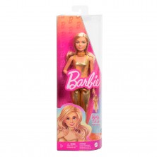Muñeca Barbie Vestido Dorado
