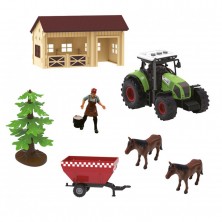 Granja con Tractor y Accesorios