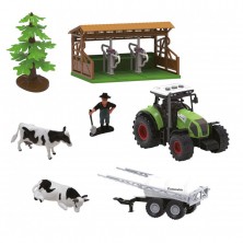 Cubierto Vacas con Tractor