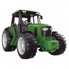 Tractor Verde con Fricción y Luces
