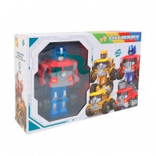 Robot Armable Rojo 3 en 1