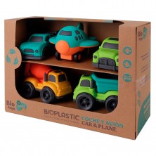 Pack 5 Vehículos Bioplástico
