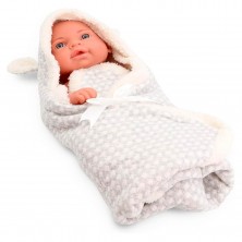 Muñeco con Manta Gris 40 cm
