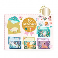 Djeco Crea Tus Invitaciones Cumpleaños Niña