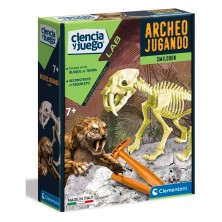 Arqueojugando Smilodon
