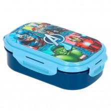 Sandwichera Rectangular con Cubiertos Avengers