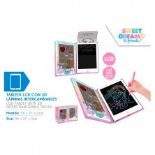 Pizarra Dibujo LCD con 20 Plantillas