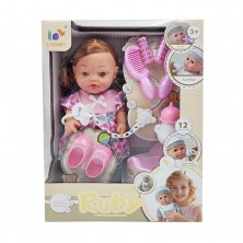 Muñeca con 12 Sonidos y Accesorios