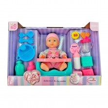 Muñeco Bebé Trona con Accesorios