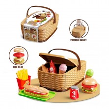 Cesta Pícnic Accesorios Comida Rápida