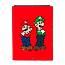 Carpeta Folio 3 Solapas Super Mario