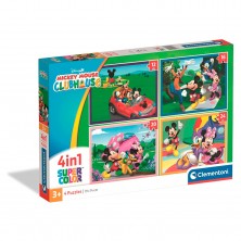 Puzle 4 en 1 Mickey