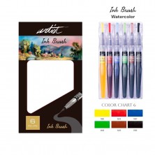 Estuche 6 Rotuladores Pincel