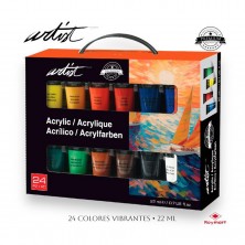 Maletín 24 Botes Pintura Acrílica