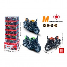 Moto Carretera Pull Back Surtido