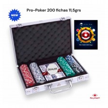 Maletín Aluminio 200 Fichas Poker