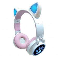 Auriculares Inalámbricos Gatito con Luz