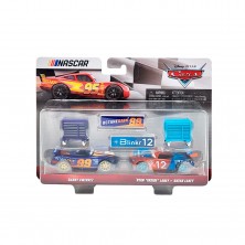 Pack 2 Vehículos Nascar y Accesorios