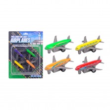 Blíster 4 Mini Aviones Retrofricción