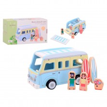 Autobús Retro con Accesorios Playa