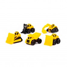 Mini Vehículos Obras en Bolsa 5 Piezas