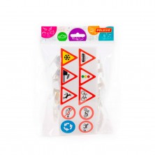 Set 24 Mini Señales Tráfico