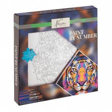 Lienzo Tigre Pintar por Números