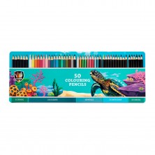 50 Lápices de Colores en Caja