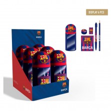 Estuche Tubular Barça con Accesorios