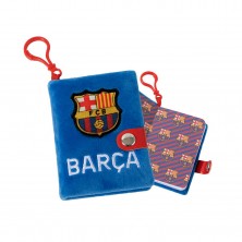 Mini Libreta Colgante con Pelo Barça