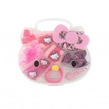 Caja Silueta Hello Kitty con Accesorios Pelo