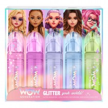 Set 5 Marcadores con Purpurina WOW Generation