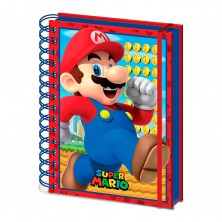 Libreta Lenticular A5 Mario Bros