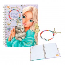 Top Model Diario con Candado y Pulsera
