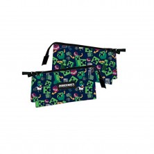 Estuche Triple Minecraft 12x24x3 cm