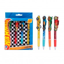 Pack 4 Bolígrafos Silueta Hot Wheels