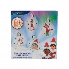 Bolas Navidad para Pintar Elf On The Shelf