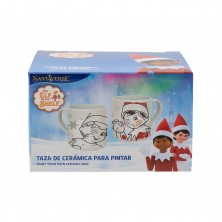 Taza Cerámica Elf On The Shelf para Pintar