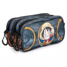 Estuche 3 Cremalleras One Piece