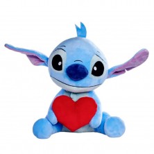 Peluche Stitch con Corazón 50 cm
