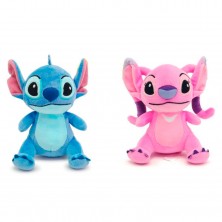 Peluche Stitch o Angel 15 cm Surtido