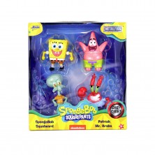 4 Figuras Metal Bob Esponja