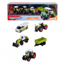 Pack 5 Vehículos Granja Claas