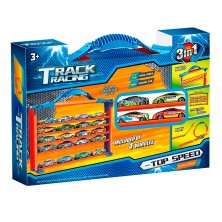 Pista Maletín con 4 Coches Miniatura