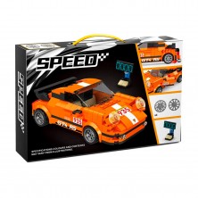 Construcción Coche Deportivo Naranja 354 Piezas