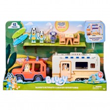 Coche con Caravana Bluey