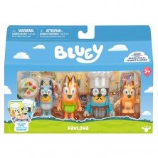 Pack 4 Figuras Cocineros Bluey