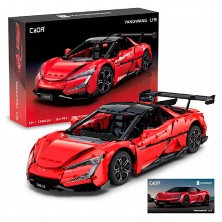 Construcción Coche Rojo Yangwang 3671 Piezas