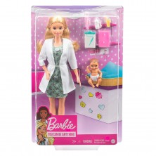 Barbie Doctora Rubia con Bebé
